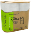 Green Hygiene KARLA Küchenrolle – 3-lagig, 100 Blatt, 100 % Recyclingpapier, hochweiß, CO₂-neutral & plastikfrei – ready4care.de